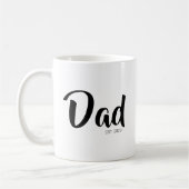 Dad Established New Dad Gift コーヒーマグカップ (左)