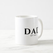 Dad Established New Dad Gift コーヒーマグカップ (正面右)