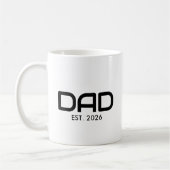 Dad Established New Dad Gift コーヒーマグカップ (左)