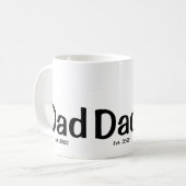 Dad  Established New Dad Gift  コーヒーマグカップ (正面左)