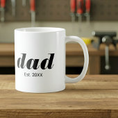 Dad Established New Dad Gift コーヒーマグカップ