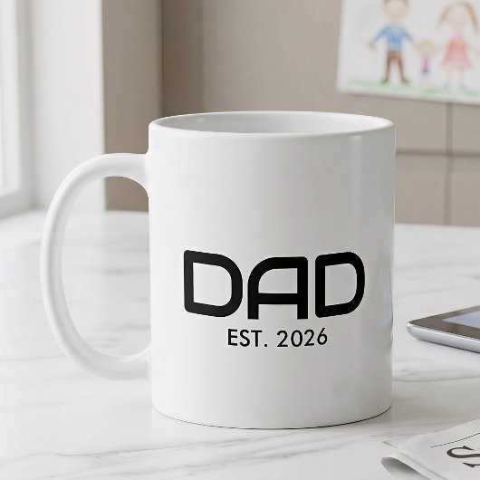 Dad Established New Dad Gift コーヒーマグカップ