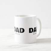 Dad Established New Dad Gift コーヒーマグカップ (正面右)