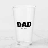 Dad Established New Dad Gift タンブラーグラス (正面)