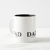 Dad Established New Dad Gift ツートーンマグカップ (正面左)