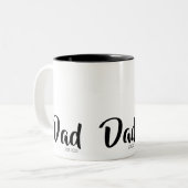 Dad Established New Dad Gift ツートーンマグカップ (正面左)