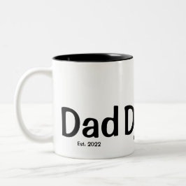 Dad  Established New Dad Gift  ツートーンマグカップ