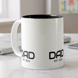 Dad Established New Dad Gift  ツートーンマグカップ