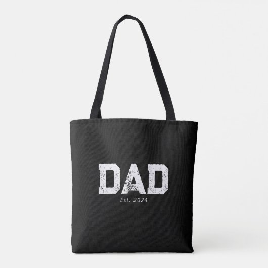 Dad Established New Dad Gift トートバッグ (裏面)