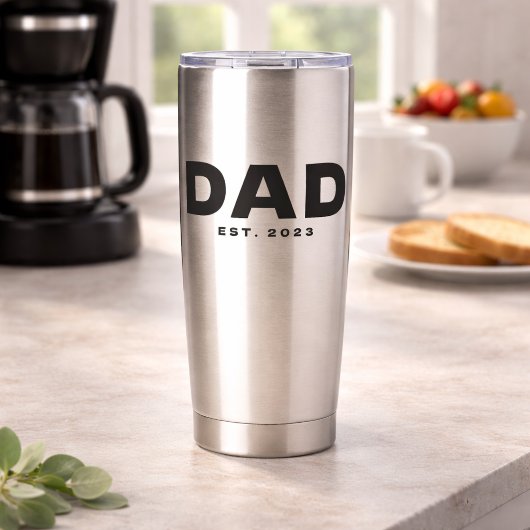 Dad Established New Dad Gift  保温保冷タンブラー