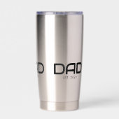 Dad Established New Dad Gift  保温保冷タンブラー (背面)