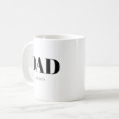 Dad Established New Dad Gift Coffee Mug コーヒーマグカップ (正面左)