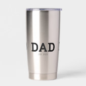 Dad Established New Dad Gift Insulated 保温保冷タンブラー (左面)