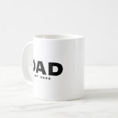 Dad Established New Dad Gift Mug コーヒーマグカップ (正面左)
