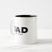 Dad Established New Dad Gift Mug ツートーンマグカップ (正面左)