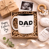 Dad Established New Dad Gift Mug ツートーンマグカップ