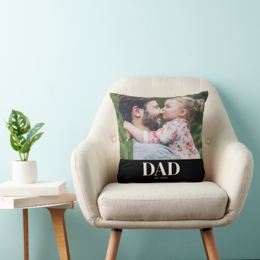 Dad Established Photo クッション (椅子)