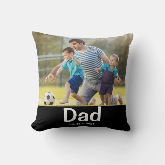 Dad Established Photo  クッション (正面)