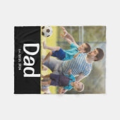 Dad Established Photo  フリースブランケット (正面(横))