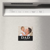 Dad Established Photo Father’s Day マグネット (インサイチュ (食洗機))