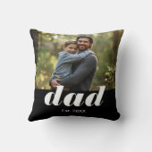 Dad Established Photo Father's Day クッション (裏面)