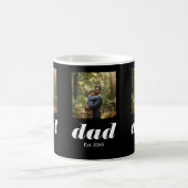 Dad Established Photo Father's Day コーヒーマグカップ (中央)