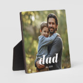 Dad Established Photo Father's Day フォトプラーク (正面)