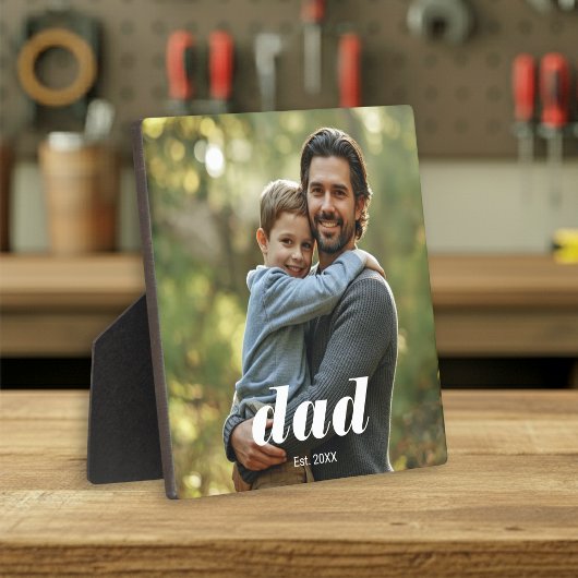 Dad Established Photo Father's Day フォトプラーク