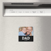 Dad Established Photo Father's Day マグネット (インサイチュ (食洗機))