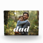 Dad Established Photo Father's Day Acrylic Block フォトブロック (正面)