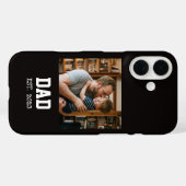 Dad Established Photo Father's Day Gift Black Case-Mate iPhoneケース (裏面 (横))
