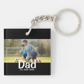 Dad Established Photo Gift  キーホルダー (裏面)