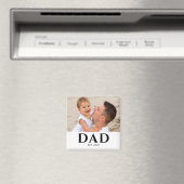 Dad Established Photo Gift マグネット (インサイチュ (食洗機))