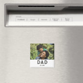 Dad Established Photo Gift Father's Day Magnet マグネット (インサイチュ (食洗機))