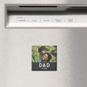 Dad Established Photo Gift Father's Day Magnet マグネット (インサイチュ (食洗機))