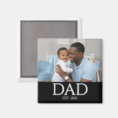 Dad Established Photo Gift Magnet マグネット (正面/裏面)
