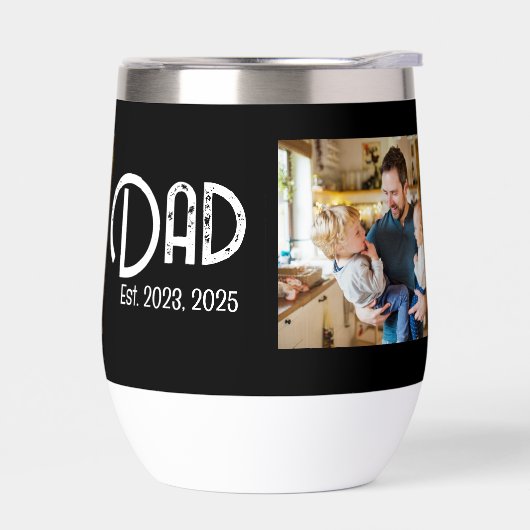 Dad Established Photo Grunge Text (左面)