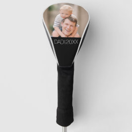Dad Established Photo Modern Script  ゴルフヘッドカバー