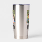 Dad Established Photo Modern Typography New Dad 保温保冷タンブラー (左面)