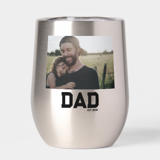 Dad Established Photo Template Year Father's Day (背面)