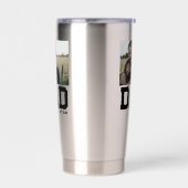 Dad Established Photo Template Year Father's Day  保温保冷タンブラー (左面)