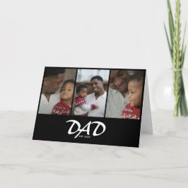 Dad Established Script ブラック 3 写真 カード