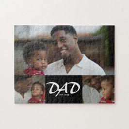 Dad Established Script ブラック 3 写真 ジグソーパズル
