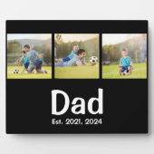 Dad Established Script ブラック 3 写真 フォトプラーク (正面)