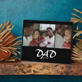 Dad Established Script ブラック 3 写真 フォトプラーク (側面)