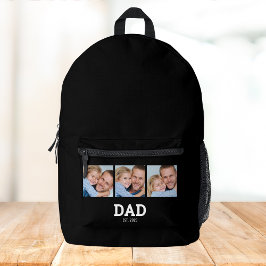 Dad Established Script ブラック 3 写真 プリントバックパック