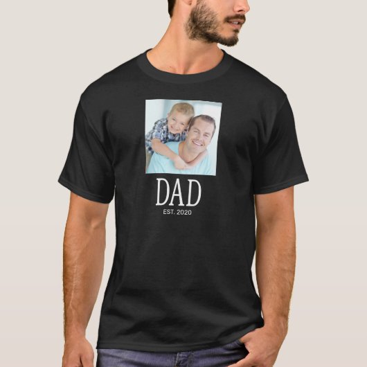 Dad Established Script 写真 Tシャツ (正面)