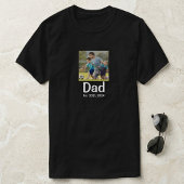 Dad Established Script 写真 Tシャツ