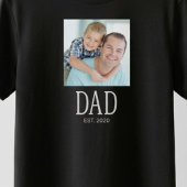 Dad Established Script 写真 Tシャツ