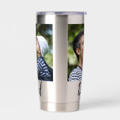 Dad Established Script Black 2 Photo 保温保冷タンブラー (左面)